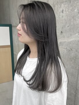 エム(M) ブリーチなしオリーブグレージュ/グレージュ/暗髪/20代30代