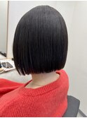 パツっとラインがかわいい切りっぱなしボブ☆10代20代30代40代