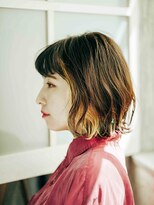 エクファ ヘア シェリル 草津 南草津店(ex-fa hair cherir)&nbsp;黒髪ボブルフネビージュ小顔ワンレンスペインカール