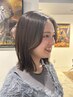 【新規限定】デザインカット＋透明感抜群カラー『ADOMIO』