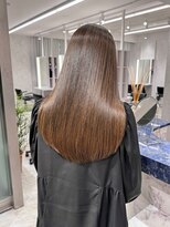 アールヘアーデザイン 千種(r hair design)&nbsp;サラツヤロングベージュカラーブリーチしない透明感カラー