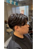フェザーパーマ× ツーブロック