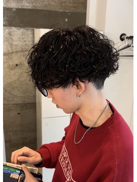 エッジ(EDGE) 大分メンズ刈り上げマッシュ波巻きスパイラルパーマスタイル