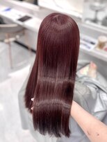 ジーナ 名駅(XENA.)&nbsp;《LUNA》ワインレッド/艶カラー/暖色カラー/ブリーチカラー