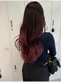 ピンクグラデーションカラーハイトーンカラー