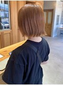 ボブレイヤー×オレンジベージュ