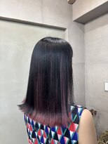 ファビ 渋谷(Fab)&nbsp;くびれヘア/暗めカラー/アプリコットオレンジ/縮毛矯正