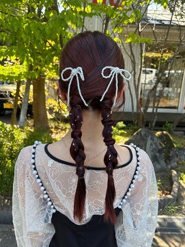 ヘアーコンセプト アイアイオ(HAIR CONCEPT iio) ツインリボンアレンジ