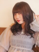 ベレッタ 楠葉店(veretta.)&nbsp;極上美髪/透明感/秋色カラー/韓国風ウェーブ/ミディアムロング