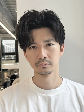 アビーファイブ(ABBEY 5) マッシュセンターパートスパイキーショートメンズカットmen's