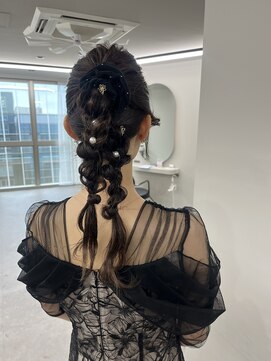 リッカ(LICCA) (licca内堀) ヘアセット×編み下ろし