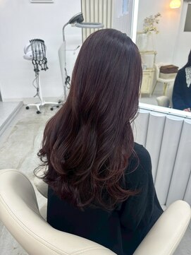 ユイマァル 岡山店(YUIMARL) ツヤ髪20代30代40代ボルドーカラーダークラベンダー
