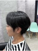 レディースショート×ブルーブラック【中野美容室】