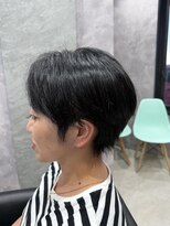 バディ 中野駅前店(BUDDY)&nbsp;レディースショート×ブルーブラック【中野美容室】