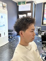 エレベート(Elevate) 刈り上げスパイキーショートピンパーマ