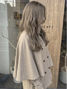 ニコリヘアワークス(nicori hair works) ロング×クールベージュ3