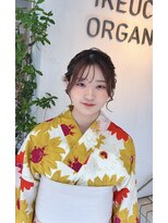 フェリーチェ(Felice)&nbsp;浴衣ヘアメイク オレンジメイク イベントヘアメイク