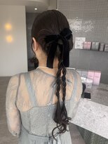 レノ 直江店(RENO) 結婚式ヘアセット リボンカチモリ