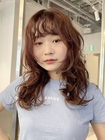 トリッカ 銀座(tricca)&nbsp;アプリコットベージュ/デジタルパーマ/前髪パーマ