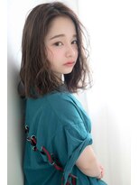 lume 経堂【ルーム】【10月下旬オープン（予定）】&nbsp;★くびレイヤーエモージュ斜めバング グレージュカラー