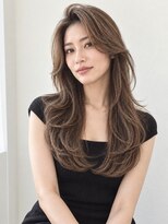チャチャブラン アミー(cha-cha Blanc Amie)&nbsp;かきあげ前髪×華やかロングレイヤー