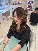 アッシュ 武蔵小金井店(Ash)&nbsp;＼武蔵小金井/白髪ぼかし/大人レイヤー/べージュ/40代／