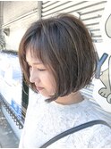 グレージュ、ショートの濡れ感セット