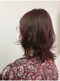 ピンクカラーが可愛い！×レイヤースタイル