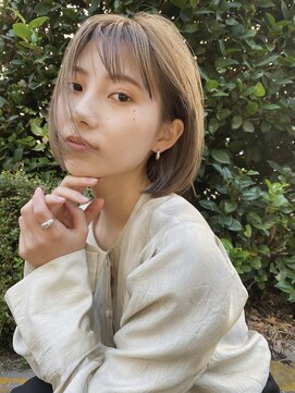 ニール 名古屋 伏見 丸の内(NEELU) 【Neelu】 透明感ハイトーンで作るハンサムBOB