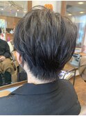 黒髪センターパート