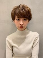 オーブ ヘアー プリモ 盛岡店(AUBE HAIR primo) AUBE HAIR_マッシュパーマ×ビターブラウン