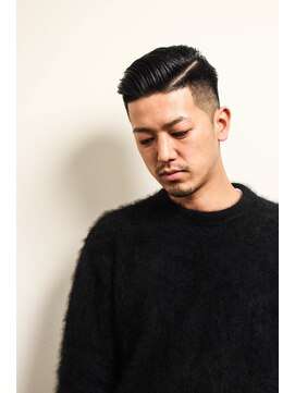 レンゲン(LENGEN) メンズかき上げニュアンスマッシュサイドパート韓国マッシュ