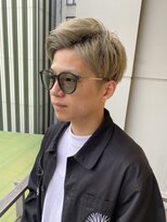 ロンド ストラーダ 心斎橋(Lond strada) 短髪刈り上げセンターパート 韓国マッシュ コンマヘア