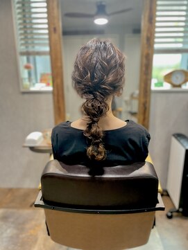 ベルトオブヴィーナス(Belt of venus) ルーズ編みおろしアレンジ