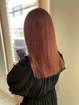 ヘアー ミッション 心斎橋店(hair Mission) オレンジブラウン・ロングスタイル