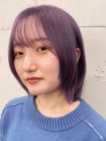 ベレーザ 渋谷(BELEZA)&nbsp;2681外国人風カラーロイヤルパープルタンバルモリボブ