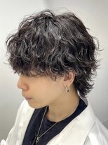 フィフス 天神大名(fifth)&nbsp;波巻きパーマメンズマッシュウルフツイストスパイラルパーマ