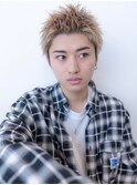 スパイキーショート/束間ツーブロックマッシュ/スパイラルパーマ