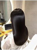  "髪質改善で叶える" 地毛風暗髪ストレート『銀座/個室』
