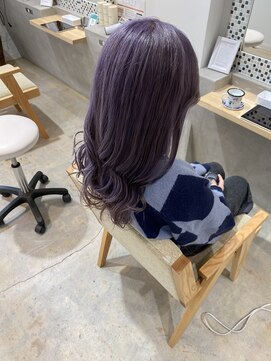 コレット 宇都宮(collet Gigi) 前髪/ピンクベージュ/インナーグレージュ/ラベンダー