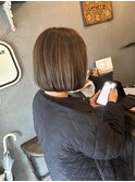 ブリーチなしハイライト/ミニボブ/ショートボブ/コロンとボブ