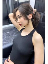 ランズ(LANDS) 顔周りレイヤーカット 【韓国ヘア 大阪 梅田】