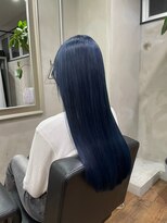 ロナバイソル(lona by SoL) ブルーブラック×ストレートロング