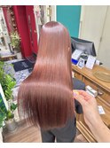 ピチキュア×コーラルピンク×艶髪「渋谷/髪質改善/髪質改善TR」