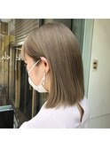 ミルクティーベージュケアブリーチ透明感カラー