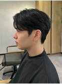 ダウンパーマニュアンスパーマセンターパートコンマヘア髪質改善