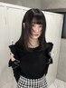 【暗髪変身/学割U24★】カット+偽黒染めカラー+2stepトリートメント　
