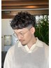 メンズカット＋ニュアンスパーマ　￥13200→