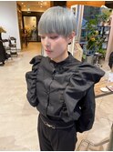 ホワイト アッシュ ハイブリーチ ショート