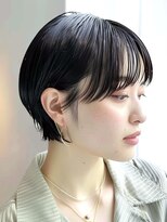 レヴ 草加店(LEV.)&nbsp;美髪 ホワイトブロンド 外ハネボブ ワイドバング